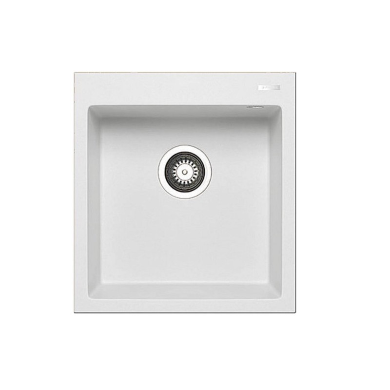 Pyramis Νεροχύτης Ένθετος Pyragranite Istros 1B 46x50 Snow (070043711)