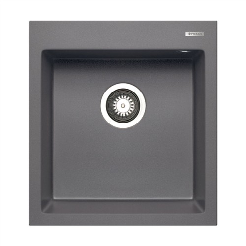 Pyramis Νεροχύτης Ένθετος Pyragranite Istros 1B 46x50 Iron Grey (070044211)