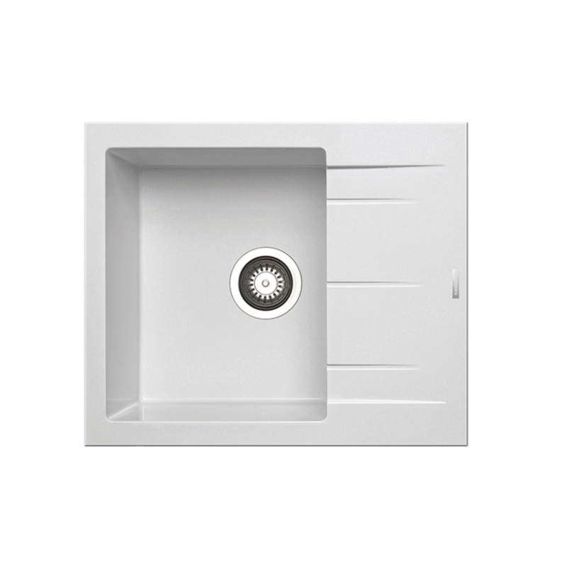 Pyramis Νεροχύτης Pyragranite Alazia 1B 1D 59x50 Snow (079809011)