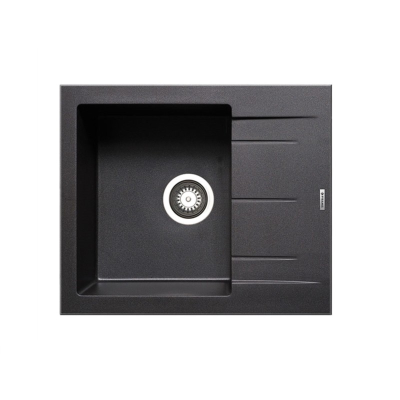 Pyramis Νεροχύτης Pyragranite Alazia 1B 1D 59x50 Carbon (079809111)