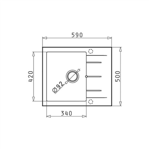Pyramis Νεροχύτης Pyragranite Alazia 1B 1D 59x50 Beige (079809211)