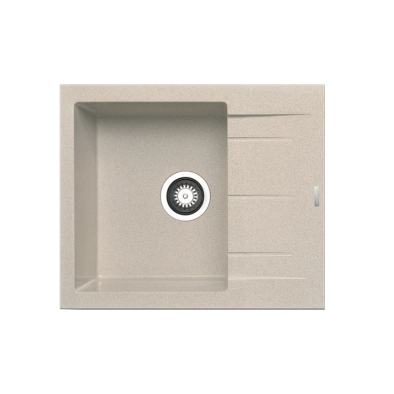 Pyramis Νεροχύτης Pyragranite Alazia 1B 1D 59x50 Beige (079809211)