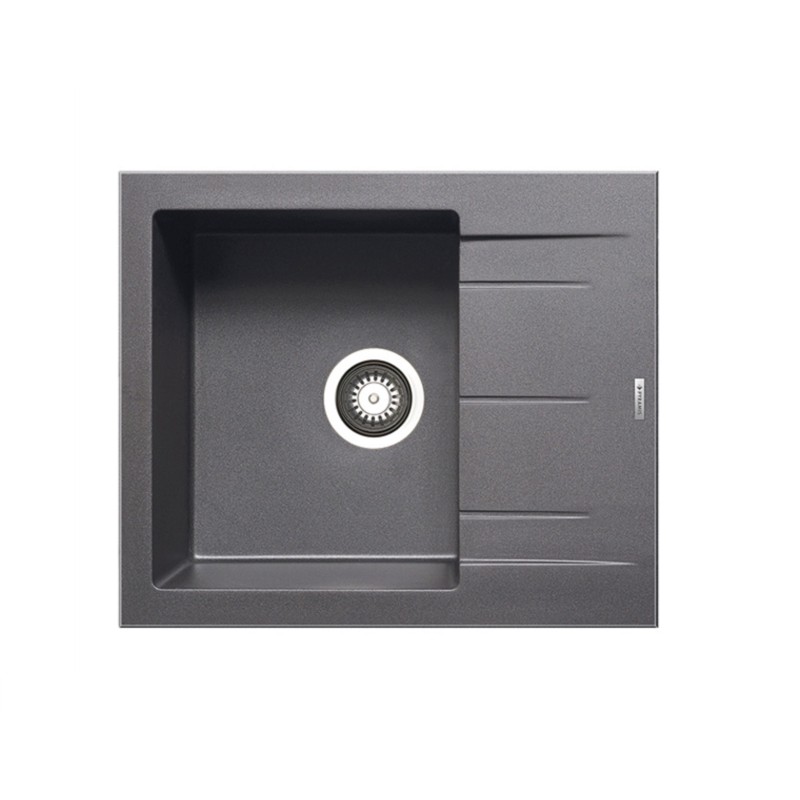 Pyramis Νεροχύτης Pyragranite Alazia 1B 1D 59x50 Iron Grey (070036811)