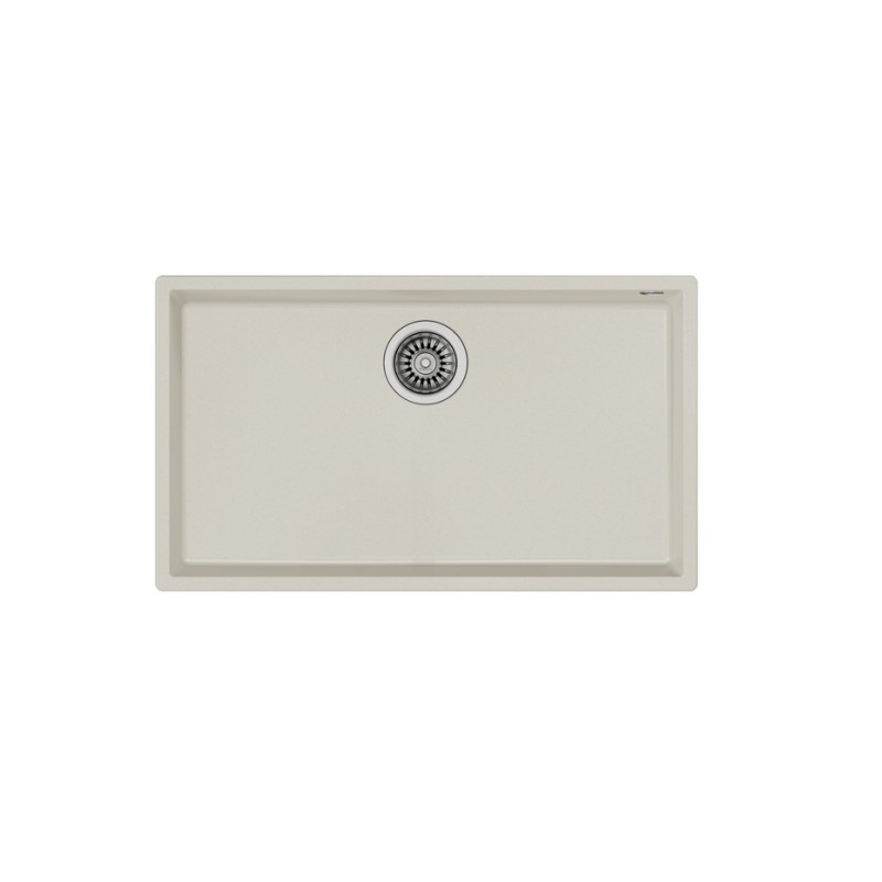 Teka Νεροχύτης Υποκαθήμενος, συνθετικός γρανίτης SQUARE 72.40 TG Bright Cream (N.420.BC)