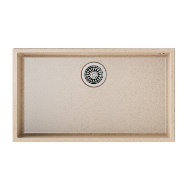 Teka Νεροχύτης Υποκαθήμενος, συνθετικός γρανίτης SQUARE 72.40 TG Avena Beige (N.420.AB)