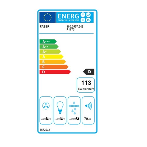 Faber Απορροφητήρας Ελεύθερος 2740 BASE WH A75 75cm (300.0557.549) Λευκό