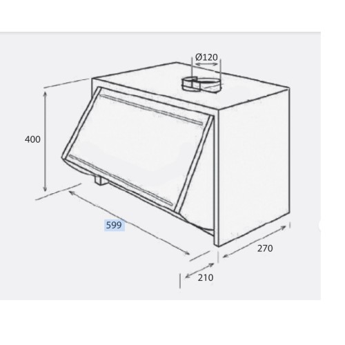 Davoline Απορροφητήρας Πτυσσόμενος P-141 D 60cm Λευκός