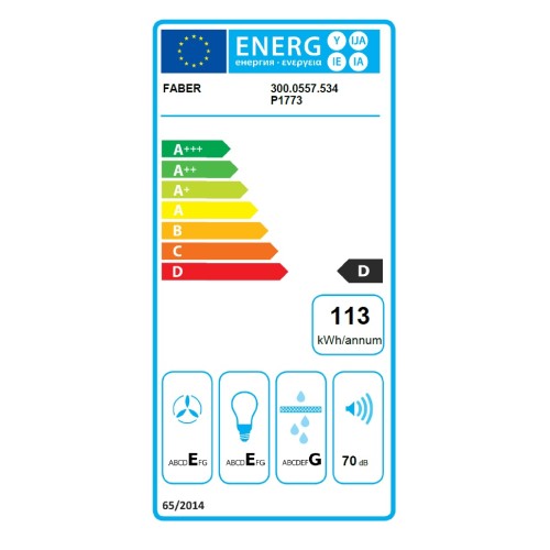 Faber Απορροφητήρας Ελεύθερος 2740 BASE X A60 60cm Inox