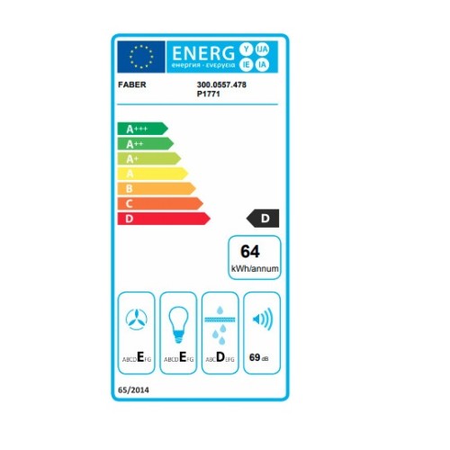 Faber Απορροφητήρας Ελεύθερος 741 BASE W A90 90cm Λευκό