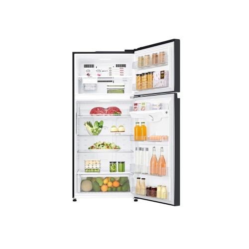 LG Ψυγείο Δίπορτο GTB744BMBZD Total No Frost 506Lt Black Mirror Glass