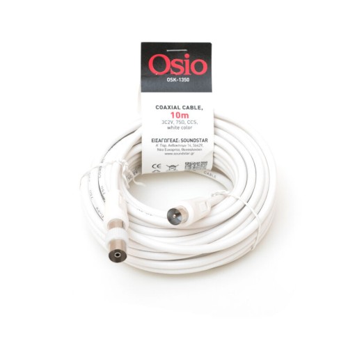 Osio Ομοαξονικό Καλώδιο Κεραίας Αρσενικό σε Θηλυκό OSK-1350 10 m