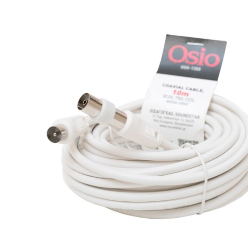 Osio Ομοαξονικό Καλώδιο Κεραίας Αρσενικό σε Θηλυκό OSK-1350 10 m