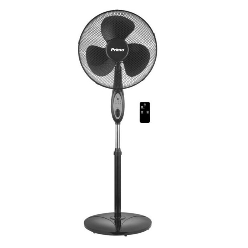 Primo Ανεμιστήρας Ορθοστάτης PRSF-80297 50W με Τηλεχειριστήριο Μαύρος
