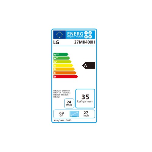 LG Monitor 27MK400H-B Full HD ΤΝ 27''
