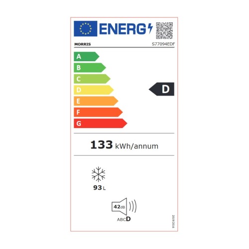 Morris Καταψύκτης Μπαούλο S77094EDF 93Lt Silver