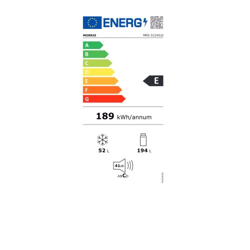 Morris Ψυγείο Δίπορτο MRS-31242LG 246Lt Light Green