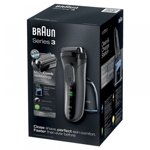 Braun Ξυριστική Μηχανή Series 3 3050cc Grey