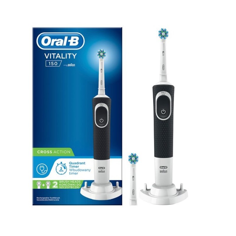 Oral-B Ηλεκτρική Οδοντόβουρτσα Vitality 150 Cross Action Black