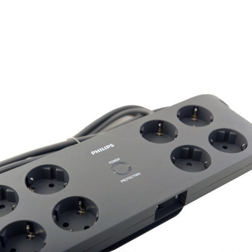 Philips Πολύπριζο Ασφαλείας 8 Θέσεων SPN3180A/10 (1150100-0006)
