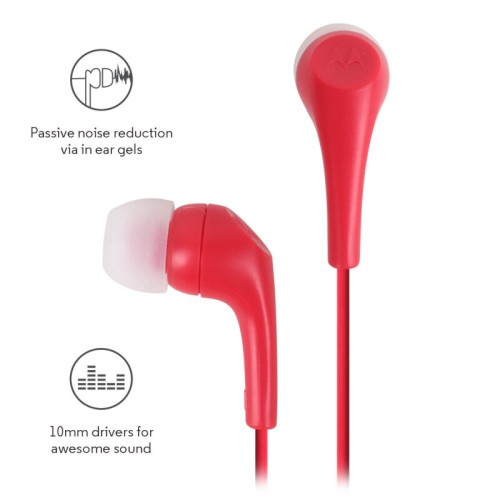 Motorola Ακουστικά Earbuds 2 Κόκκινο