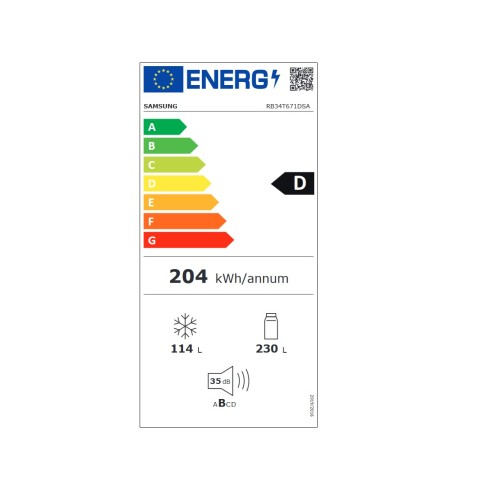Samsung Ψυγειοκαταψύκτης RB34T671DSA/EF No Frost 344Lt Metal Graphite