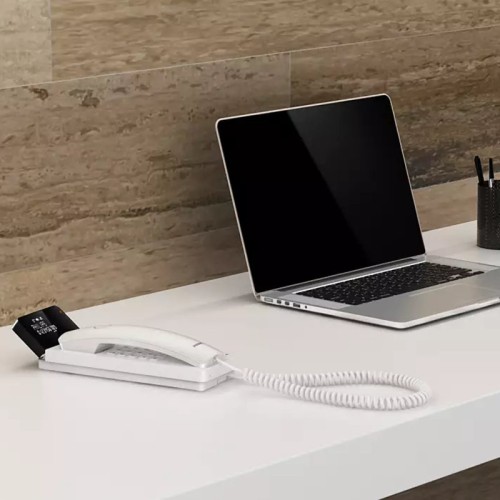 Philips Ενσύρματο Τηλέφωνο M110W/GRS με Oθόνη και Aνοιχτή Aκρόαση (115087-0002) Λευκό 