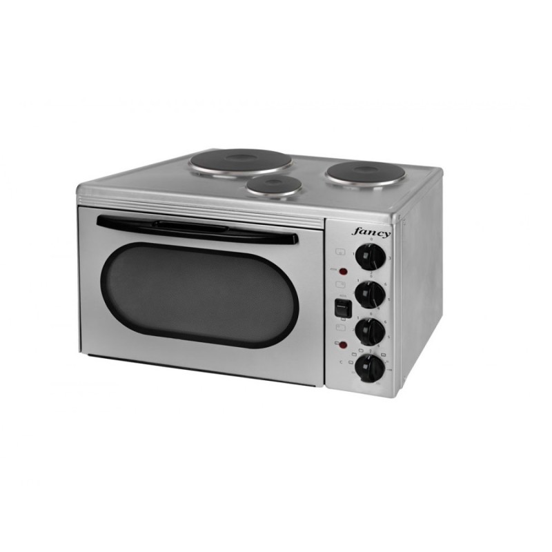 Fancy  Ηλεκτρικό Φουρνάκι 3 Εστιών (0153) Inox