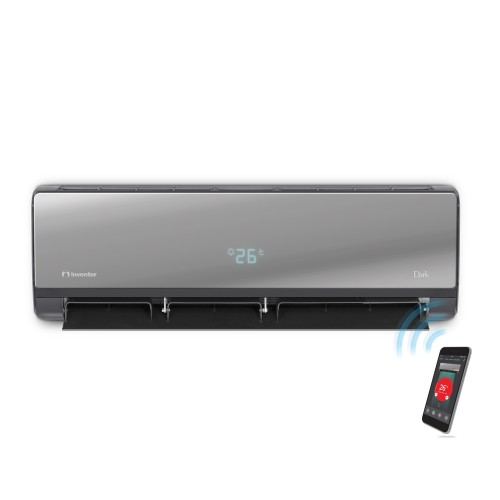 Inventor Κλιματιστικό Dark DR2VI32-12WFI/ DR2VO32-12 με Aqua Ionizer 12000Btu (A+++/A+++)
