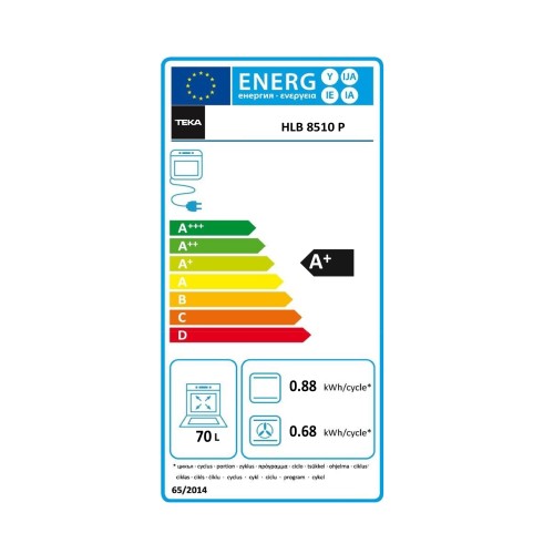 Teka Εντοιχιζόμενος Φούρνος Ανω Πάγκου HLB 8510 P Maestro Pizza
