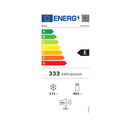 Bosch Ψυγείο Ντουλάπα KFF96PIEP NoFrost 573 lt Inox