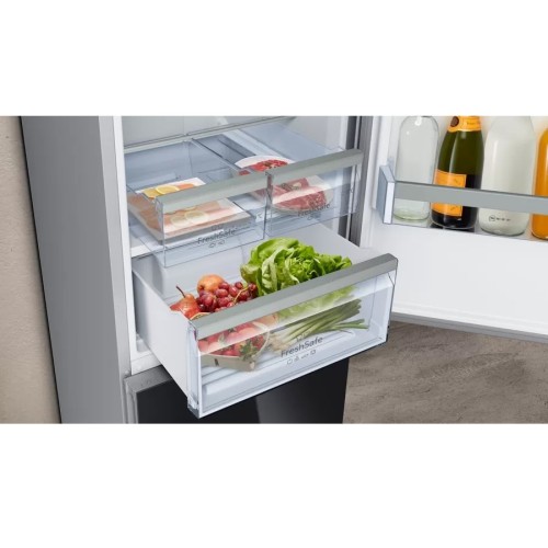 Neff Ψυγειοκαταψύκτης KG7493BD0 Full No Frost 438Lt Μαύρο 