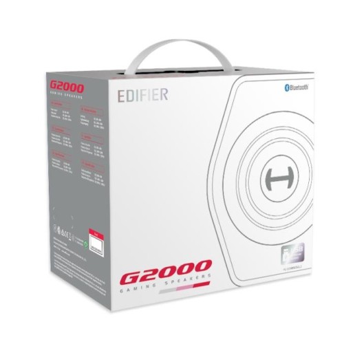 Edifier Ηχεία με Bluetooth G2000 RGB White (010213)