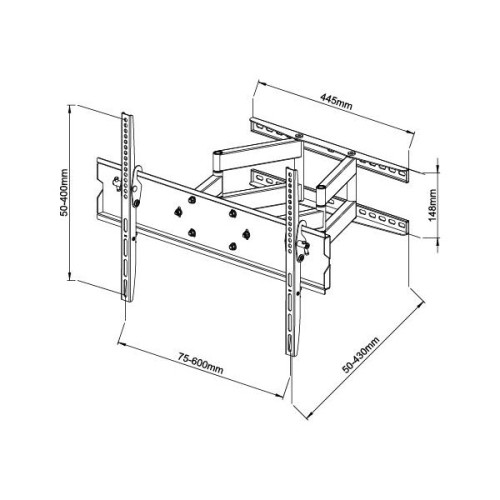 DMP Βάση TV Τοίχου PLB147L για TV 40''-75''