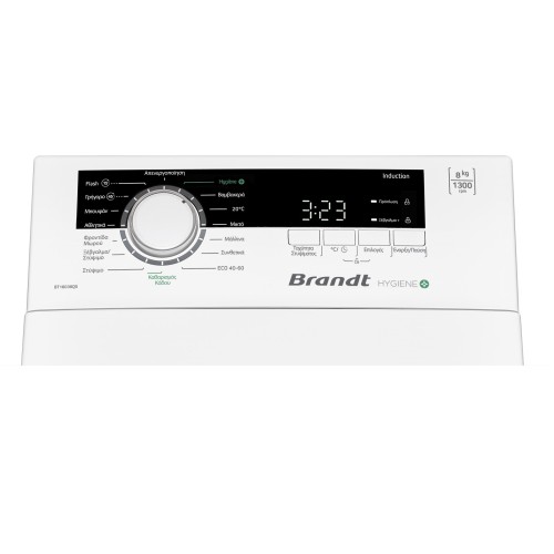 Brandt Πλυντήριο Ρούχων Aνω Φόρτωσης BT18038QG (8Kg 1300Rpm)