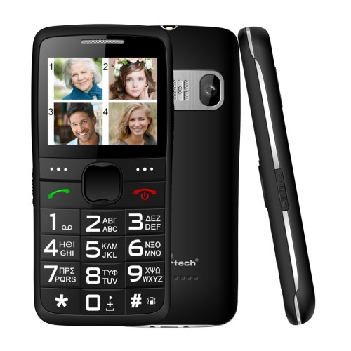 Powertech Κινητό Τηλέφωνο Sentry Eco PTM-18 Μαύρο