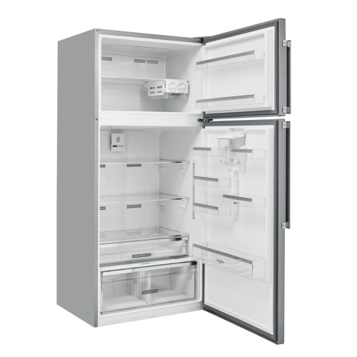 Whirlpool Ψυγείο Δίπορτο W84TE 72 X AQUA 2 No Frost 587lt Inox