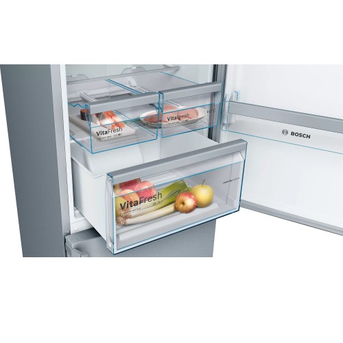 Bosch Ψυγειοκαταψύκτης KGN397LEQ NoFrost 368lt Inox
