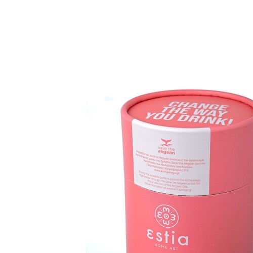 Estia Θερμός Coffee Mug Save The Aegean Fusion Coral 350ml 01-12199