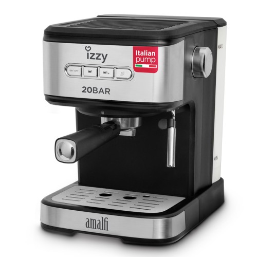 Izzy Μηχανή Espresso Amalfi IZ-6004 (223701) 1000W Πίεσης 20bar Ασημί