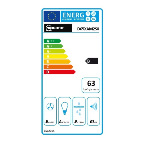 Neff Μηχανισμός Απορρόφησης D65XAM2S0 60cm Μαύρος