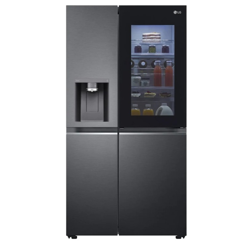 LG Ψυγείο Ντουλάπα GSXV90MCDE Total No Frost 635lt Matte Black Steel