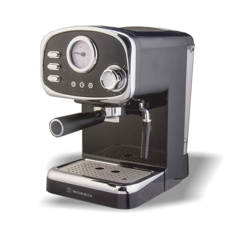 Morris Μηχανή Espresso Retro R20822EMK Μαύρη