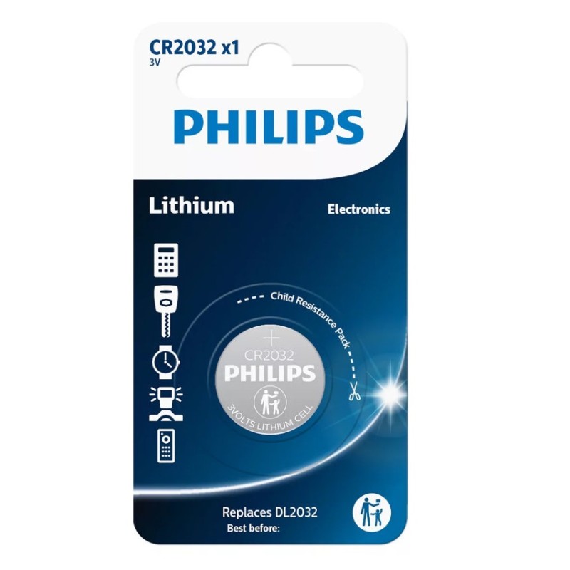 Philips Μπαταρία λιθίου CR-2032/01GRS (1156350-0004)