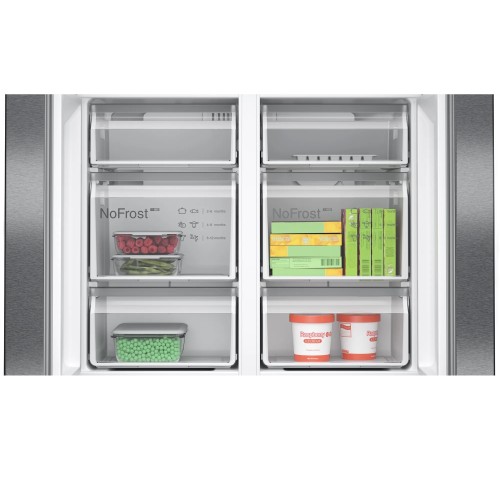 Bosch Ψυγείο Ντουλάπα KFN96AXEA No Frost 605lt Black Stainless Steel