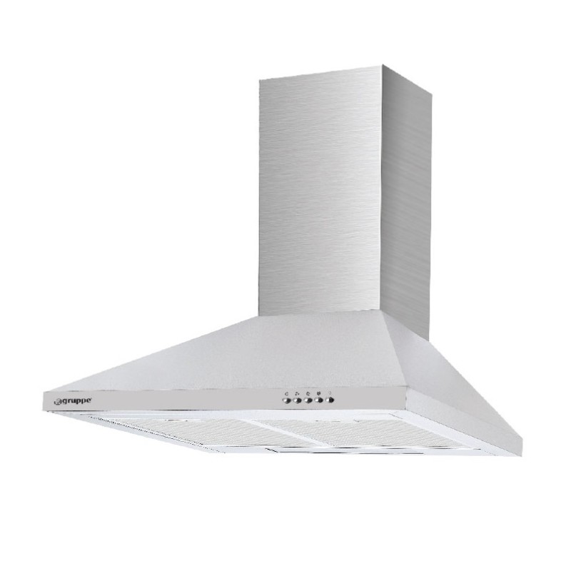 Gruppe Απορροφητήρας Τζάκι Ombrello S-1001D-Α01-M13-900 Inox 90cm