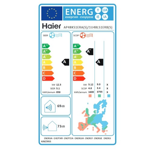 Haier Κλιματιστικό Τύπου Ντουλάπας AP48KS1ERA/1U48LS1ERB