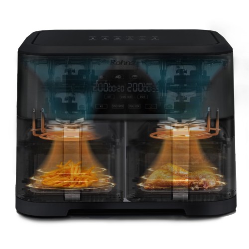 Rohnson Φριτέζα Αέρος R-2844 8.5lt (4.25L + 4.25L)