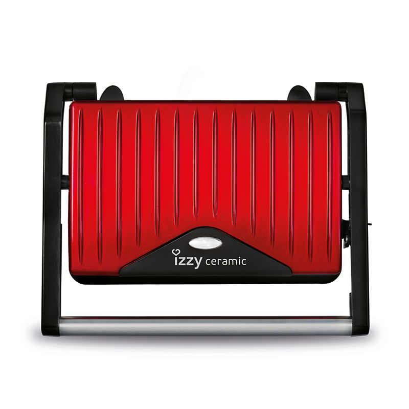 Izzy Τοστιέρα Panini Spicy Red Ceramic IZ-2008 (223700)