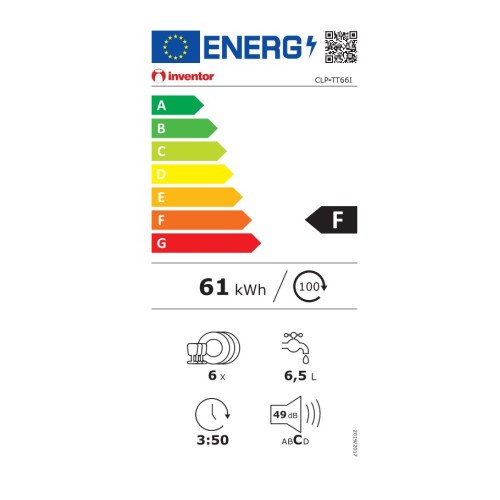 Inventor Επιτραπέζιο Πλυντήριο Πιάτων Clean Pro CLP-TT66I