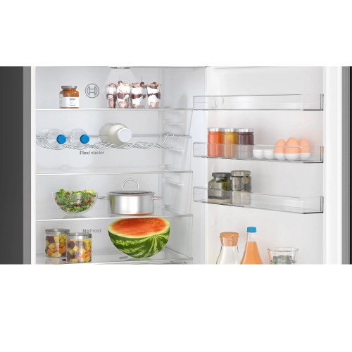 Bosch Ψυγειοκαταψύκτης KGN49VXDT Full NoFrost 440lt Black